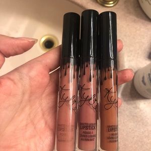 Candy K , Posie K, and Ginger liquid matte lipstick